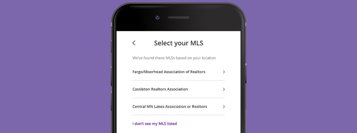 choose MLS on sign in